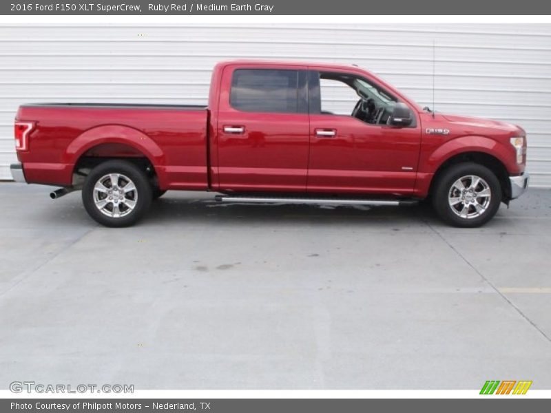 Ruby Red / Medium Earth Gray 2016 Ford F150 XLT SuperCrew