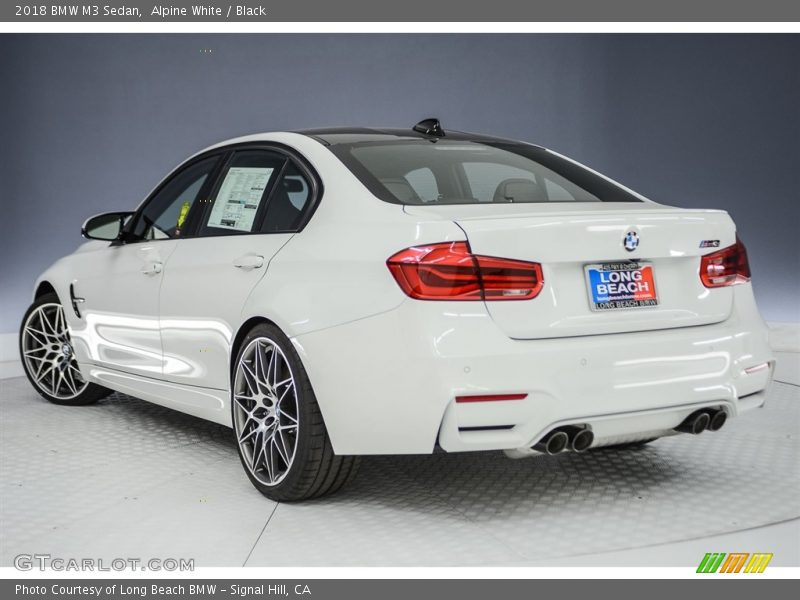 Alpine White / Black 2018 BMW M3 Sedan