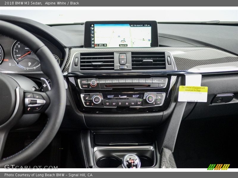 Alpine White / Black 2018 BMW M3 Sedan