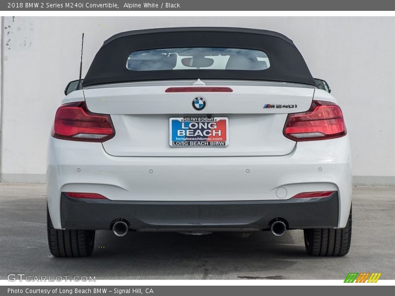 Alpine White / Black 2018 BMW 2 Series M240i Convertible