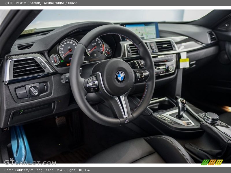 Alpine White / Black 2018 BMW M3 Sedan