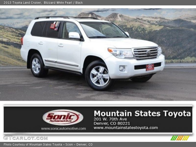 Blizzard White Pearl / Black 2013 Toyota Land Cruiser