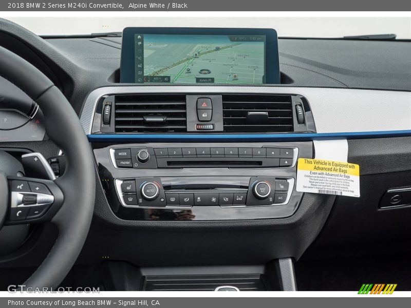 Alpine White / Black 2018 BMW 2 Series M240i Convertible