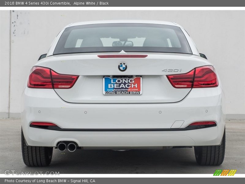 Alpine White / Black 2018 BMW 4 Series 430i Convertible