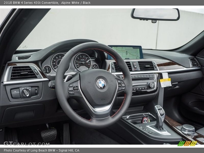 Alpine White / Black 2018 BMW 4 Series 430i Convertible