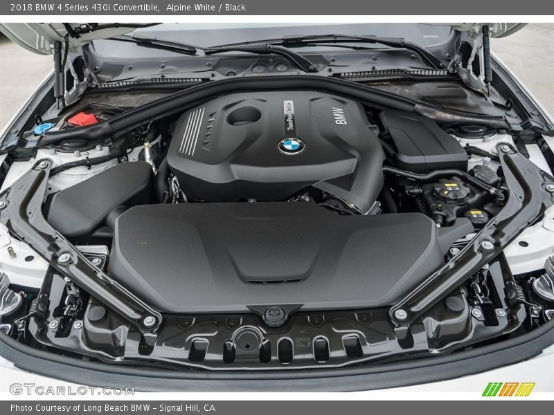 Alpine White / Black 2018 BMW 4 Series 430i Convertible
