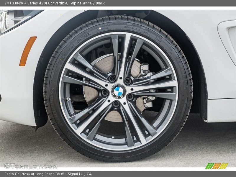 Alpine White / Black 2018 BMW 4 Series 430i Convertible