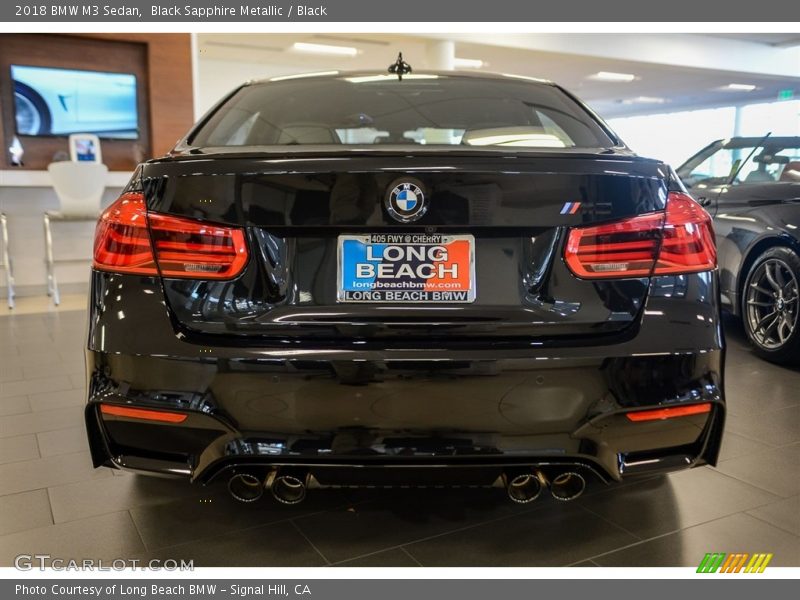 Black Sapphire Metallic / Black 2018 BMW M3 Sedan