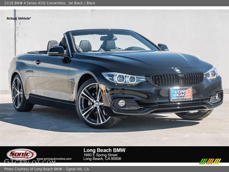 Jet Black / Black 2018 BMW 4 Series 430i Convertible