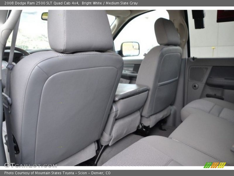 Bright White / Medium Slate Gray 2008 Dodge Ram 2500 SLT Quad Cab 4x4