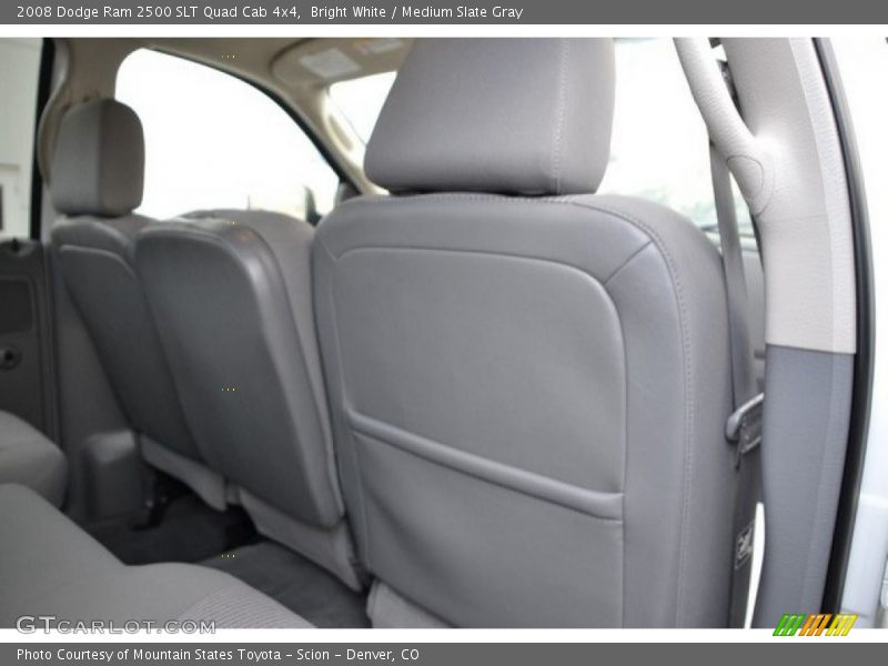 Bright White / Medium Slate Gray 2008 Dodge Ram 2500 SLT Quad Cab 4x4