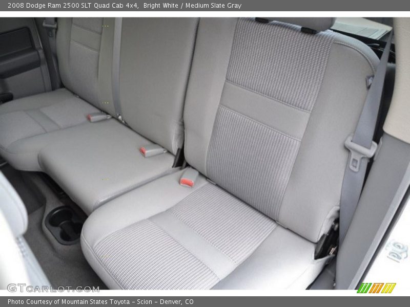 Bright White / Medium Slate Gray 2008 Dodge Ram 2500 SLT Quad Cab 4x4