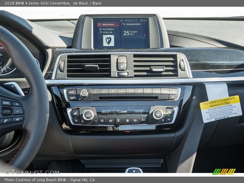 Jet Black / Black 2018 BMW 4 Series 430i Convertible