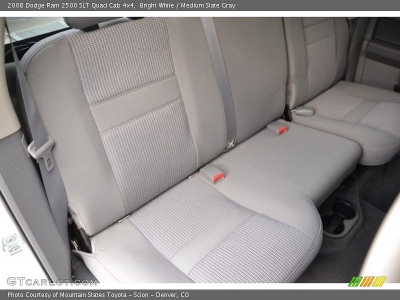 Bright White / Medium Slate Gray 2008 Dodge Ram 2500 SLT Quad Cab 4x4