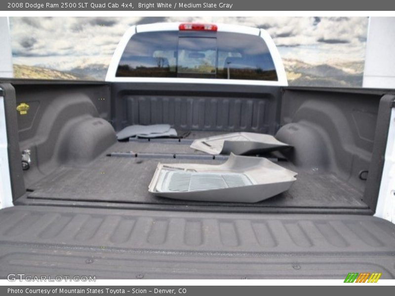 Bright White / Medium Slate Gray 2008 Dodge Ram 2500 SLT Quad Cab 4x4