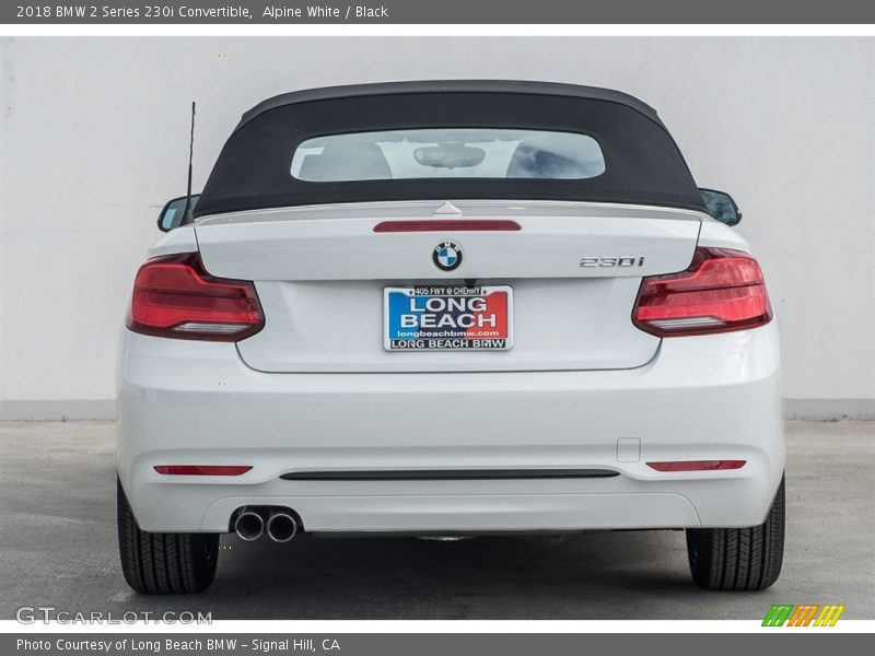 Alpine White / Black 2018 BMW 2 Series 230i Convertible