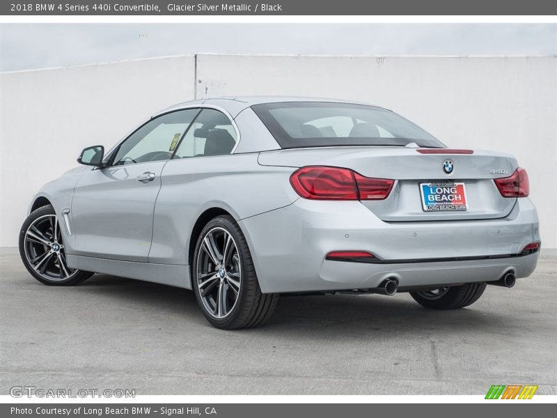 Glacier Silver Metallic / Black 2018 BMW 4 Series 440i Convertible