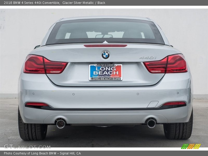 Glacier Silver Metallic / Black 2018 BMW 4 Series 440i Convertible