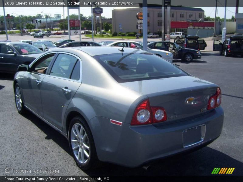 Golden Pewter Metallic / Ebony/Brick 2009 Chevrolet Malibu LTZ Sedan