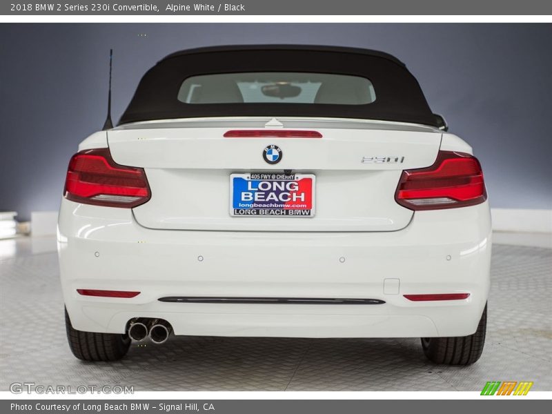 Alpine White / Black 2018 BMW 2 Series 230i Convertible