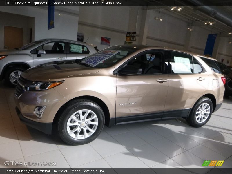 Sandy Ridge Metallic / Medium Ash Gray 2018 Chevrolet Equinox LS