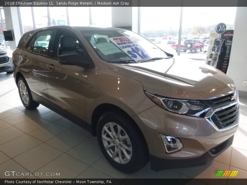 Sandy Ridge Metallic / Medium Ash Gray 2018 Chevrolet Equinox LS