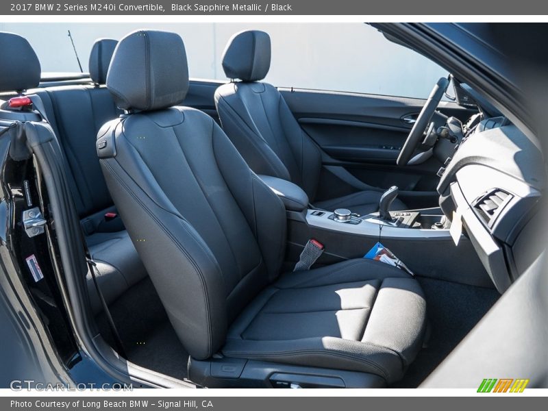 Black Sapphire Metallic / Black 2017 BMW 2 Series M240i Convertible