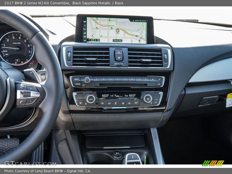 Black Sapphire Metallic / Black 2017 BMW 2 Series M240i Convertible