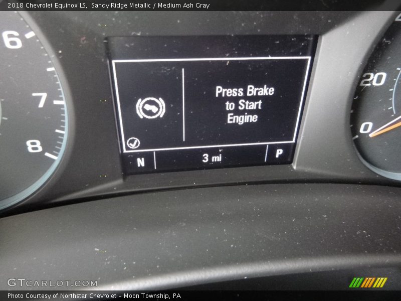 Sandy Ridge Metallic / Medium Ash Gray 2018 Chevrolet Equinox LS