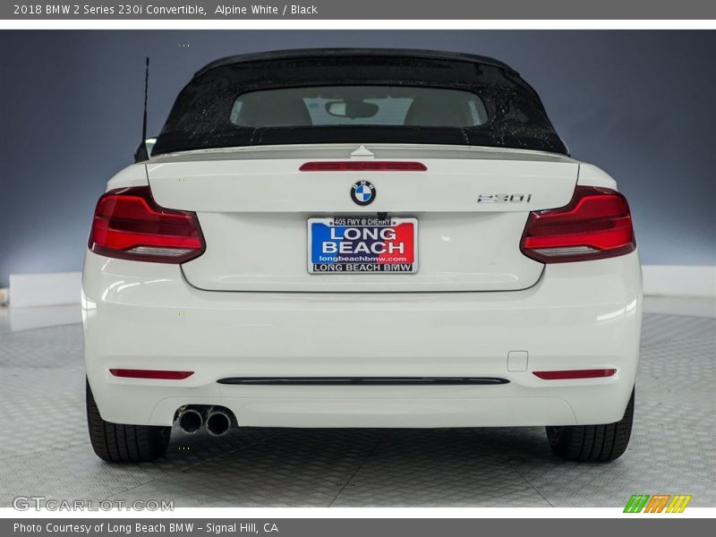 Alpine White / Black 2018 BMW 2 Series 230i Convertible