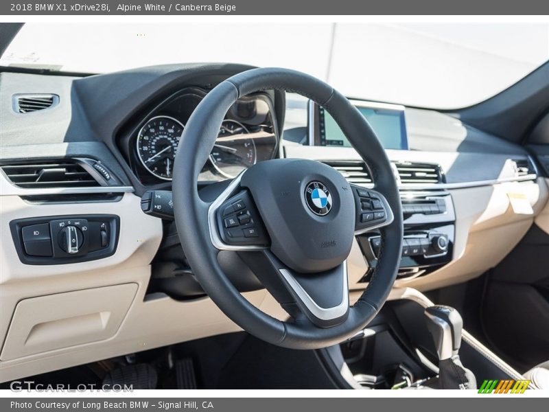 Alpine White / Canberra Beige 2018 BMW X1 xDrive28i