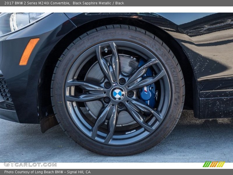 Black Sapphire Metallic / Black 2017 BMW 2 Series M240i Convertible