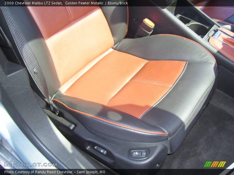 Golden Pewter Metallic / Ebony/Brick 2009 Chevrolet Malibu LTZ Sedan