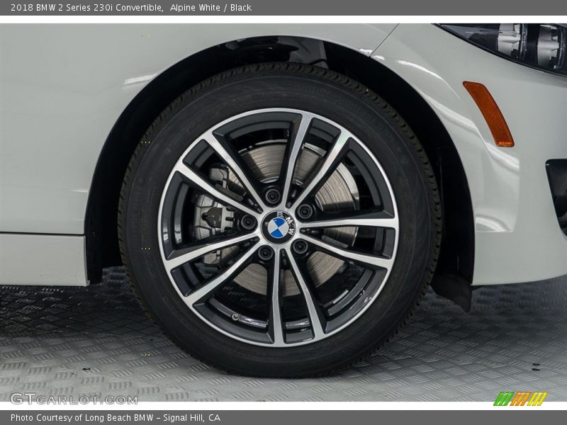 Alpine White / Black 2018 BMW 2 Series 230i Convertible
