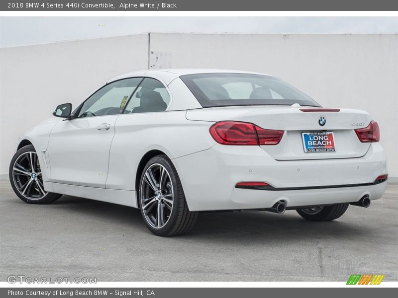 Alpine White / Black 2018 BMW 4 Series 440i Convertible
