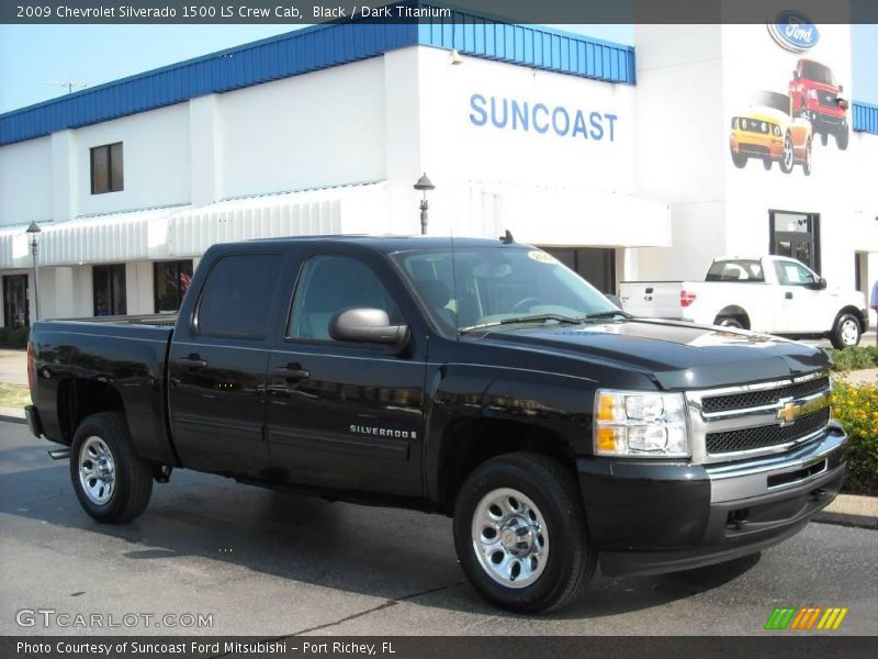 Black / Dark Titanium 2009 Chevrolet Silverado 1500 LS Crew Cab