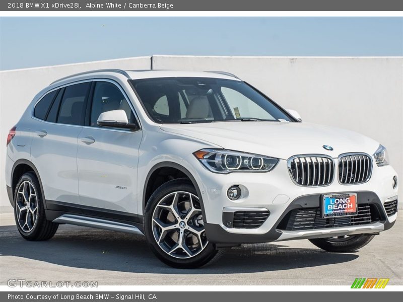 Alpine White / Canberra Beige 2018 BMW X1 xDrive28i