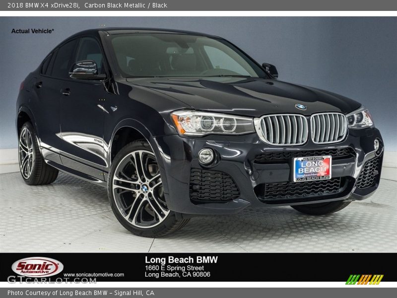 Carbon Black Metallic / Black 2018 BMW X4 xDrive28i