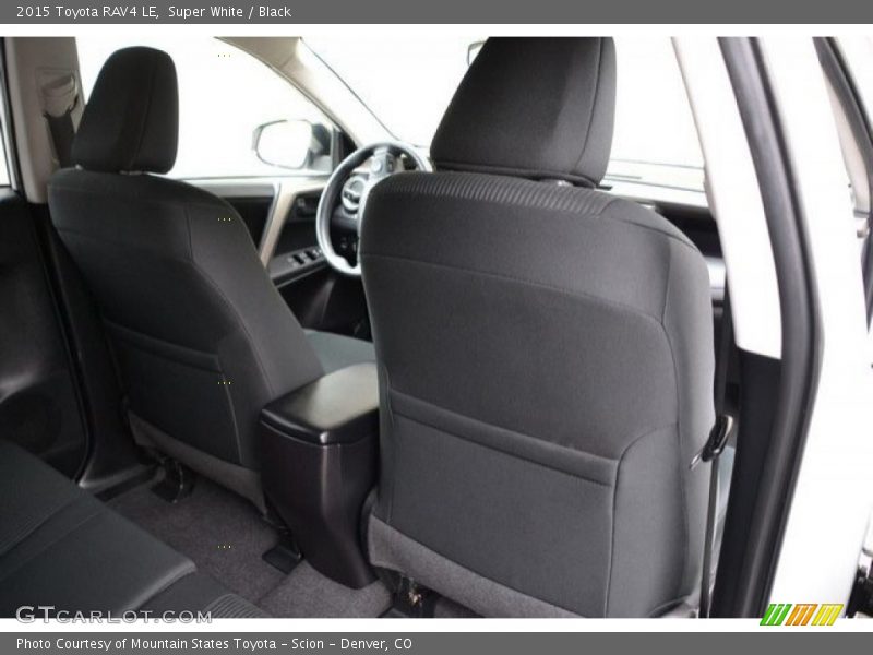 Super White / Black 2015 Toyota RAV4 LE