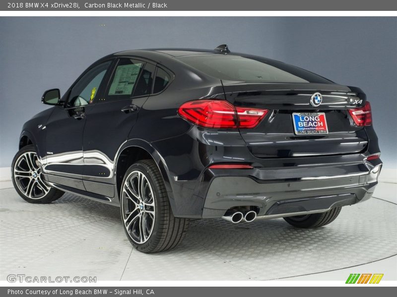 Carbon Black Metallic / Black 2018 BMW X4 xDrive28i