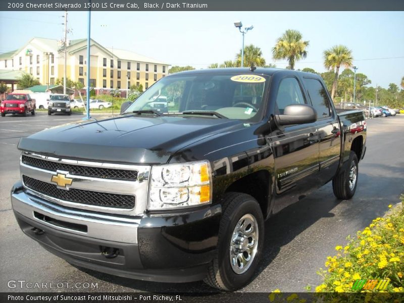 Black / Dark Titanium 2009 Chevrolet Silverado 1500 LS Crew Cab