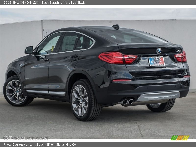 Black Sapphire Metallic / Black 2018 BMW X4 xDrive28i