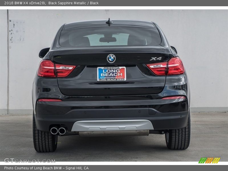 Black Sapphire Metallic / Black 2018 BMW X4 xDrive28i