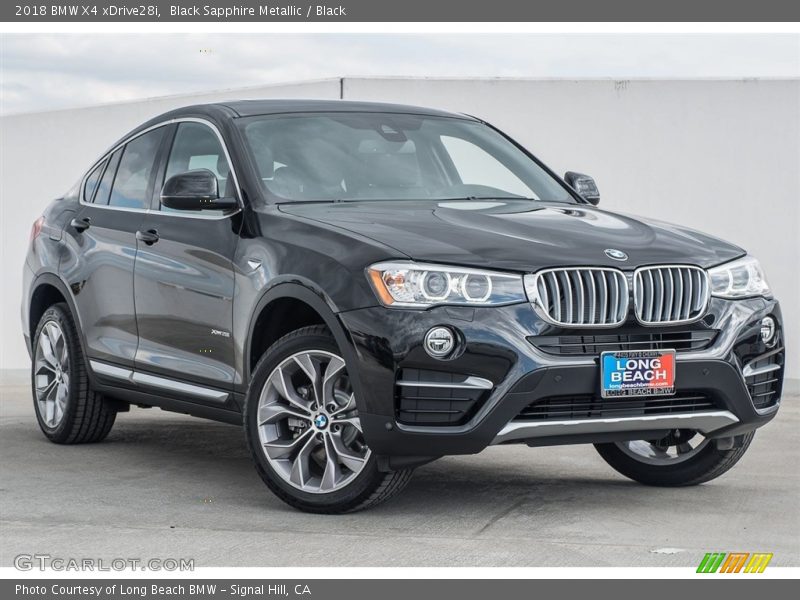 Black Sapphire Metallic / Black 2018 BMW X4 xDrive28i