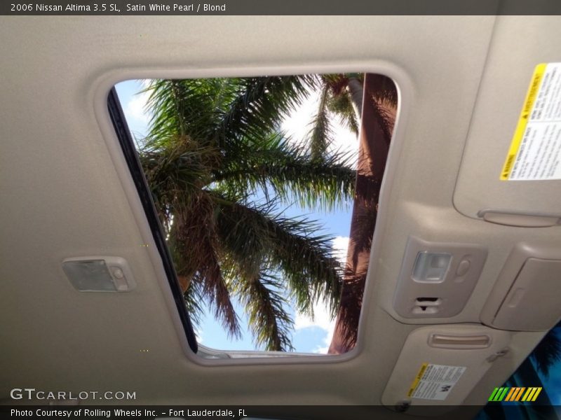 Satin White Pearl / Blond 2006 Nissan Altima 3.5 SL