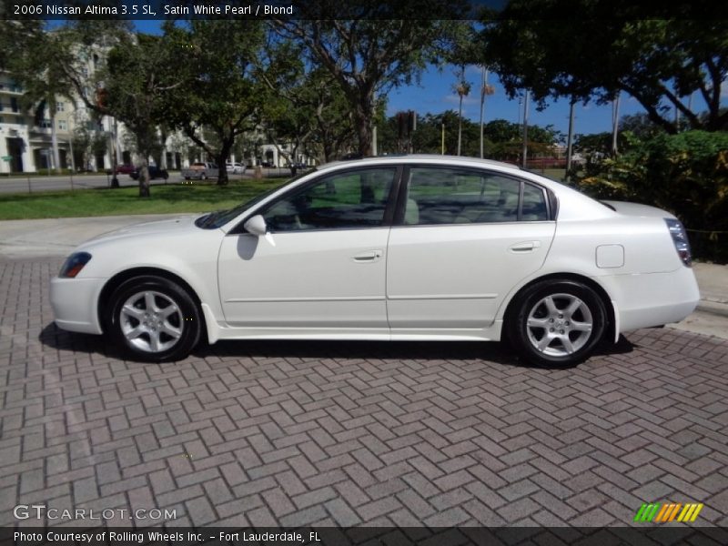 Satin White Pearl / Blond 2006 Nissan Altima 3.5 SL
