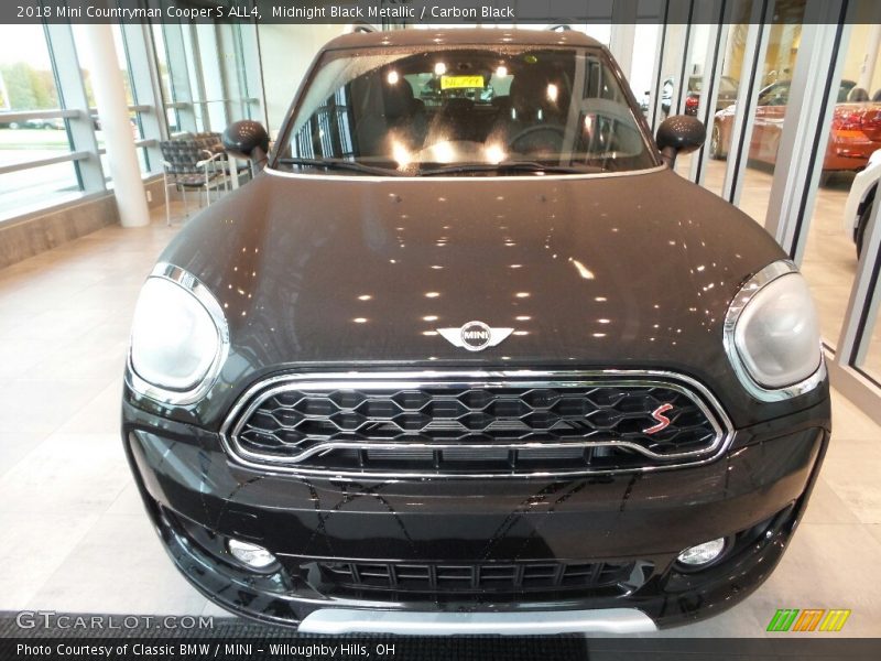 Midnight Black Metallic / Carbon Black 2018 Mini Countryman Cooper S ALL4
