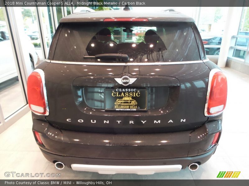 Midnight Black Metallic / Carbon Black 2018 Mini Countryman Cooper S ALL4