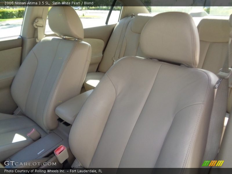 Satin White Pearl / Blond 2006 Nissan Altima 3.5 SL