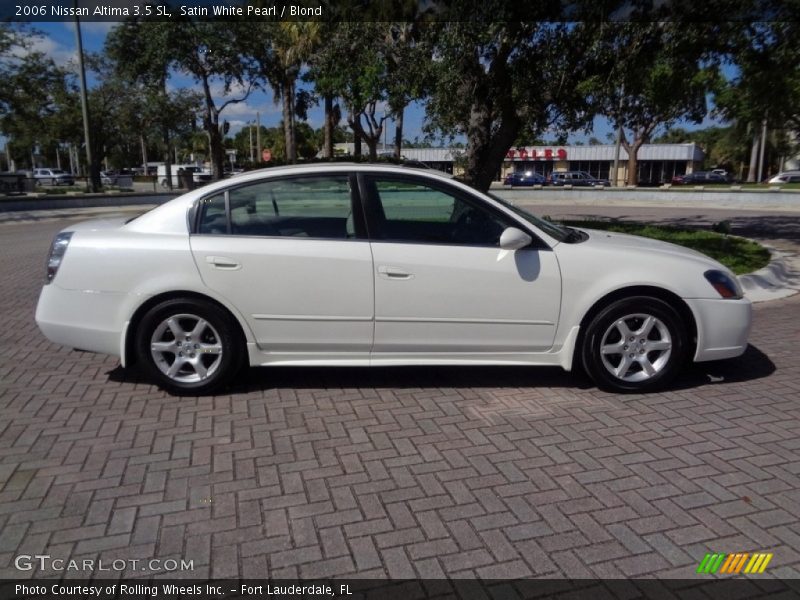 Satin White Pearl / Blond 2006 Nissan Altima 3.5 SL